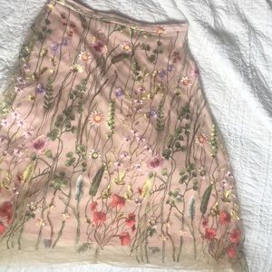 Anthropologie Eva Franco A-line tulle skirt